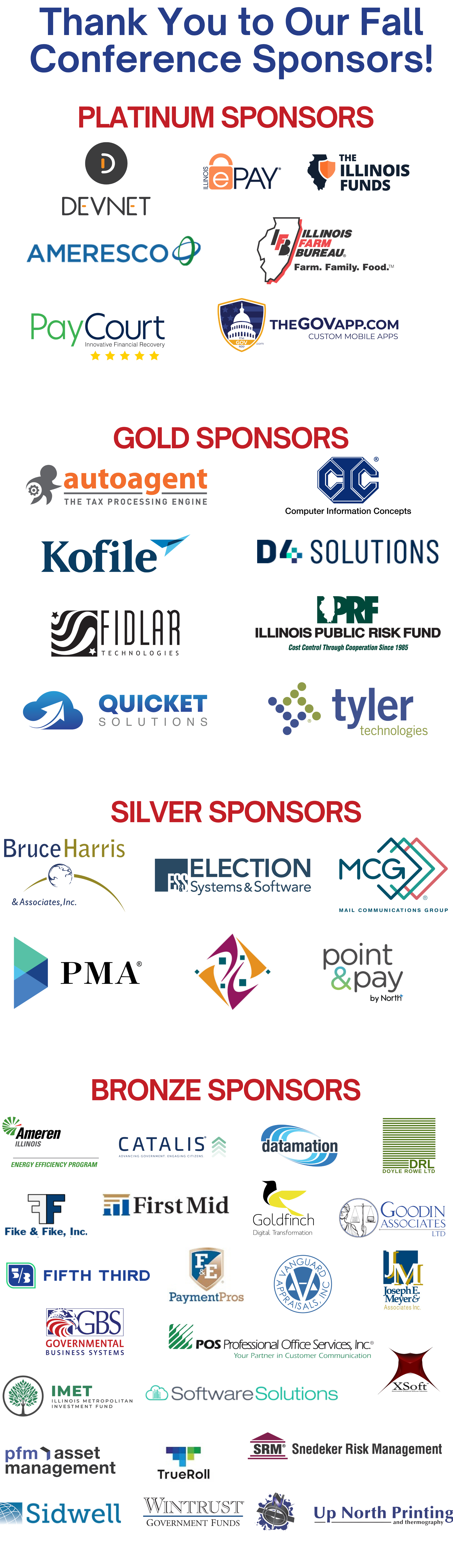 Fall Conference Sponsors