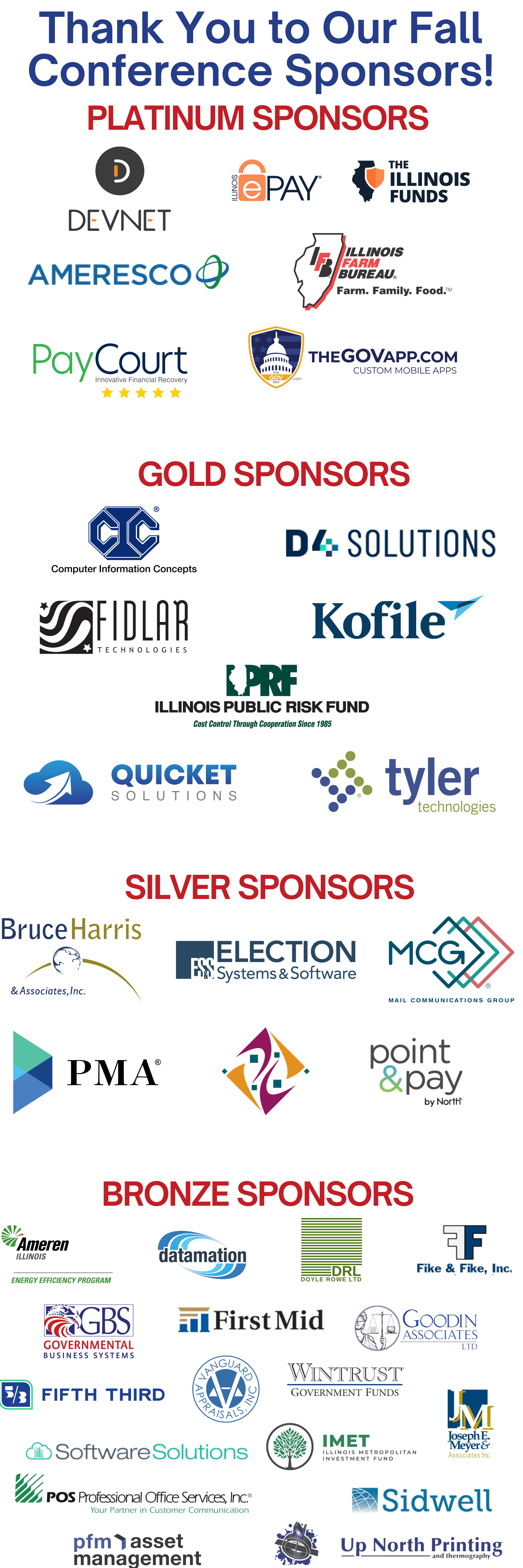 2025 Fall Sponsors